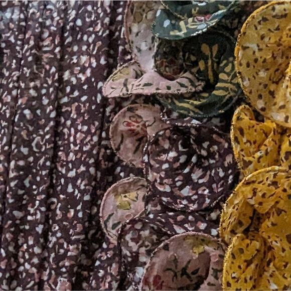 Like New Ulla Johnson Ivy Silk Ruffle Sleeve Floral Mini Dress, Size 2 - Picture 5 of 6